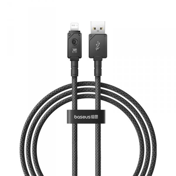 Kabel Baseus Unbreakable USB-IP 2.4A 1m (czarny)