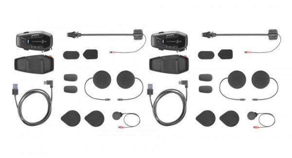 Intercom motocyklowy INTERPHONE U-COM 7R, komplet na 2 kaski