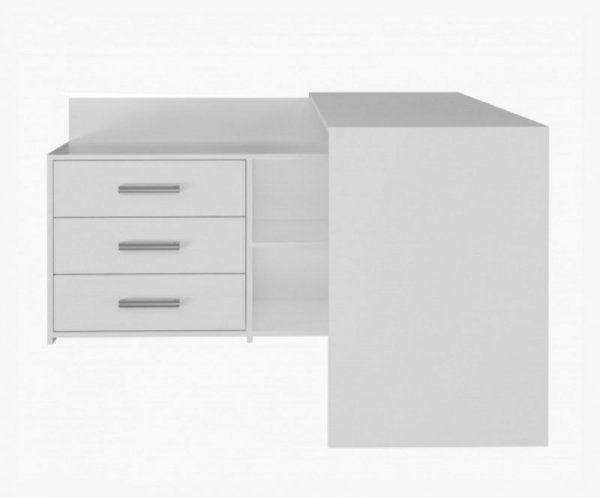 Biurko narożne + komoda DANY 120x50xH76 biały