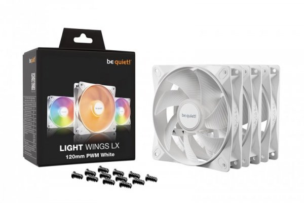 WENTYLATOR BE QUIET! Light Wings LX 120mm PWM White Triple Pack