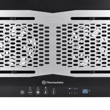 Podkładka chłodząca pod laptop Thermaltake Massive TM CL-N002-PL12BL-A (17.x cala; 2 wentylatory; HUB)