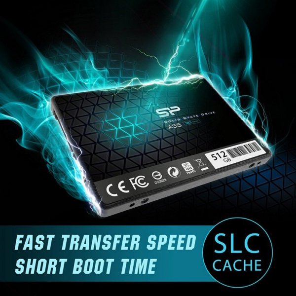 Dysk SSD Silicon Power Ace A55 512GB 2,5&quot; SATA III 560/530 MB/s (SP512GBSS3A55S25)