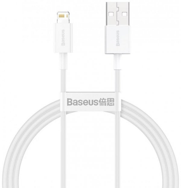 BASEUS KABEL SUPERIOR SERIES, 2.4A, 1M (BIAŁY)