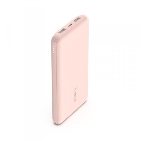 Powerbank Belkin BoostCharge Power Bank 10K 2xUSB-A + 1xUSB-C 10000mAh 15W Rose Gold