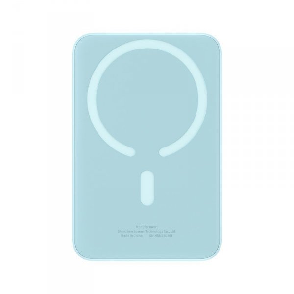 Powerbank Baseus Magnetic Mini Air Wireless 10000mAh 20W+kabel USB C-USB C (niebieski)
