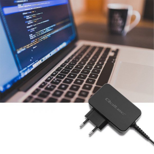 QOLTEC ZASILACZ SIECIOWY 65W | 5-20.3V | 2-3.25A | USB TYP C | PD