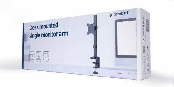 GEMBIRD BIURKOWE REGULOWANE RAMIĘ NA MONITOR 17&quot;-32&quot;, DO 9 KG