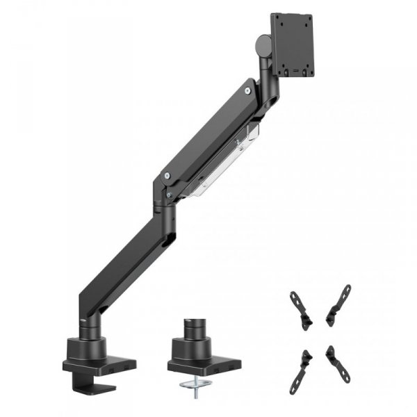 MACLEAN UCHWYT BIURKOWY DO MONITORA LCD 17-57&quot;, 27KG, VESA MAX 200X200 PODWÓJNE RAMIĘ MC-968