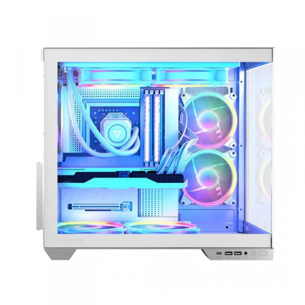 MODECOM OBUDOWA VOLCNO PANORAMA APEX ARGB 7F MIDI WHITE