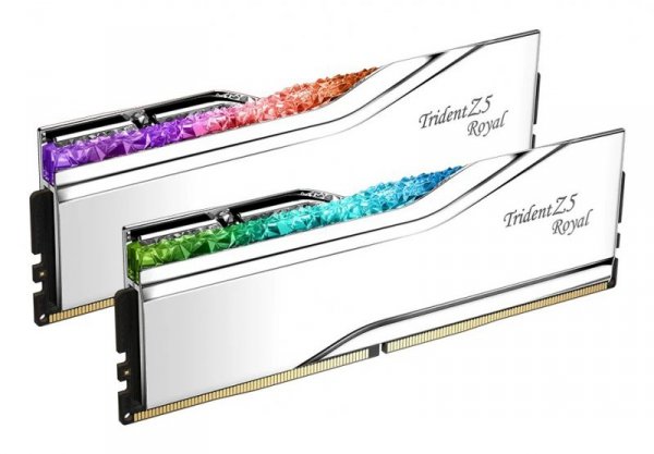 G.SKILL TRIDENT Z5 ROYAL RGB DDR5 2X32GB 6000MHZ CL28 SILVER F5-6000J2836G32GX2-TR5S