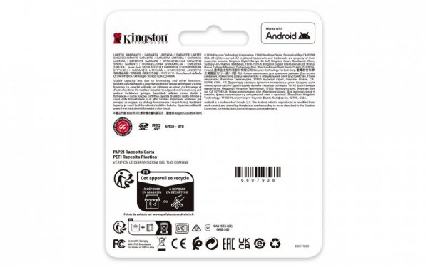 Karta pamięci Kingston Canvas Go Plus SDG4/512GB (512GB; Class U3, V30; Karta pamięci)