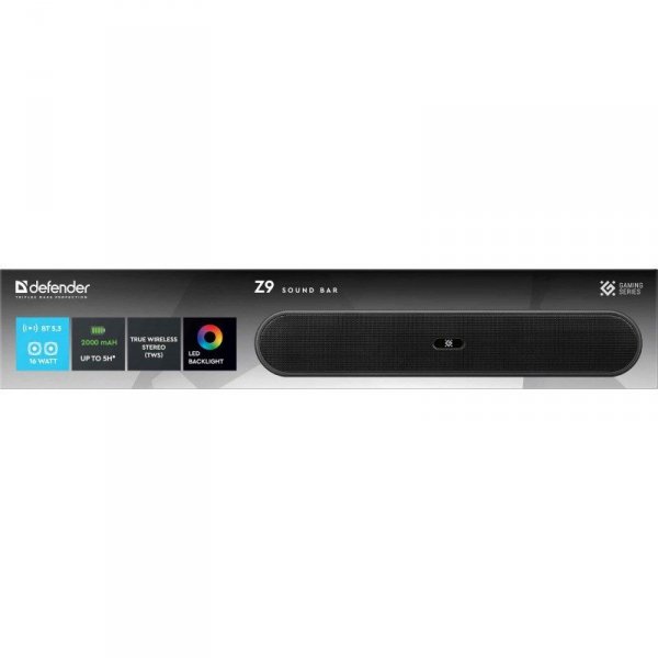 DEFENDER GŁOŚNIK SOUNDBAR Z9 16W LED BLUETOOTH