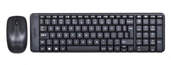 Zestaw klawiatura + mysz membranowa Logitech MK220 920-003168 (USB 2.0; kolor czarny; optyczna)