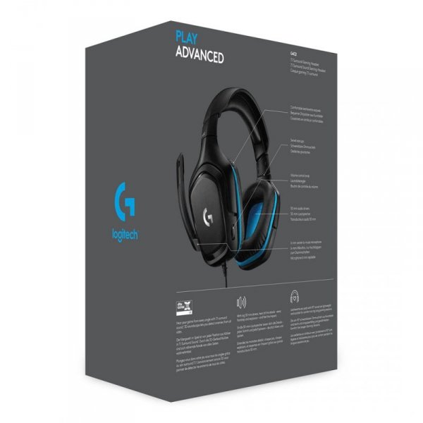 Słuchawki z mikrofonem Logitech 981-000770 (kolor czarny)