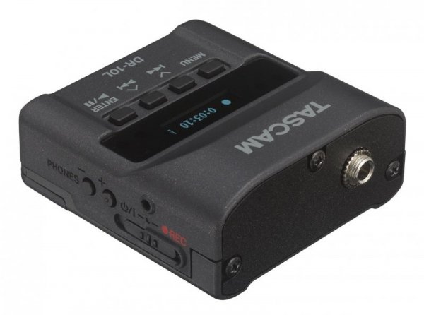 Tascam DR-10L - Cyfrowy rejestrator Tascam typu &quot;body-pack&quot; z mikrofonem lavalier (biały)