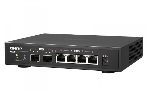 Qnap QSW-2104-2S, 4 x 2.5GbE, 2x 10GbE SFP+, unmanaged switch