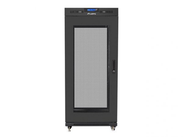 LANBERG SZAFA STOJĄCA RACK 19&quot; 27U 600X600 DRZWI PERFOROWANE LCD CZARNA (FLAT PACK) FF01-6627-23BL