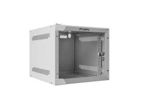 Szafa rack Lanberg WF10-2304-10S (4U; 240mm / 280mm / 310 mm; wisząca; Szklane; 10&quot;; kolor szary)