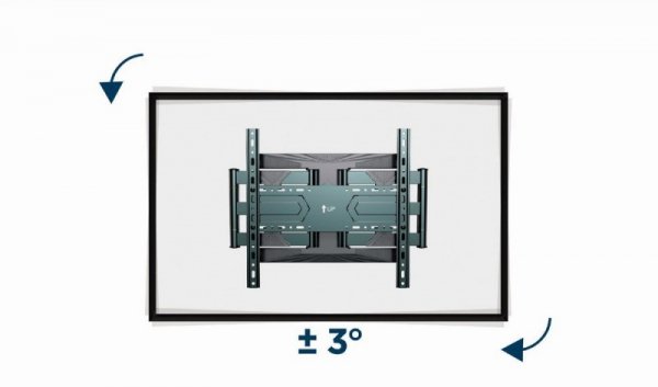 GEMBIRD REGULOWANY UCHWYT ŚCIENNY LCD 40&quot;-80&quot; VESA MAX 600 X 400MM, DO 50KG