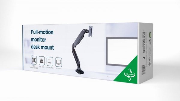 GEMBIRD REGULOWANE BIURKOWE RAMIĘ NA MONITOR 17&quot;-35&quot; DO 10KG