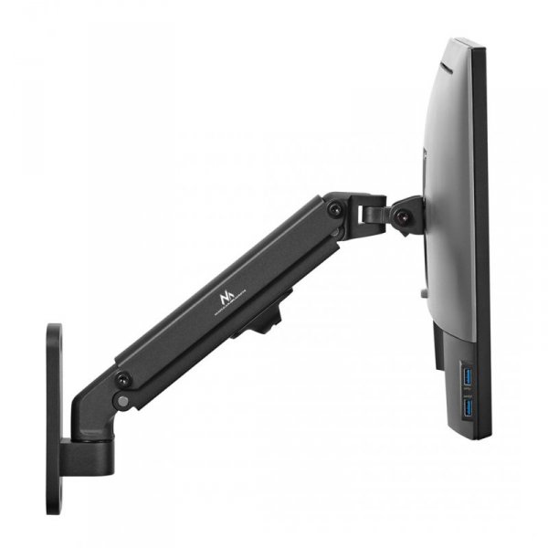 MACLEAN UCHWYT NAŚCIENNY MONITORA 17&quot;-27&quot; SPRĘŻYNA GAZOWA MAX 7KG MC-458