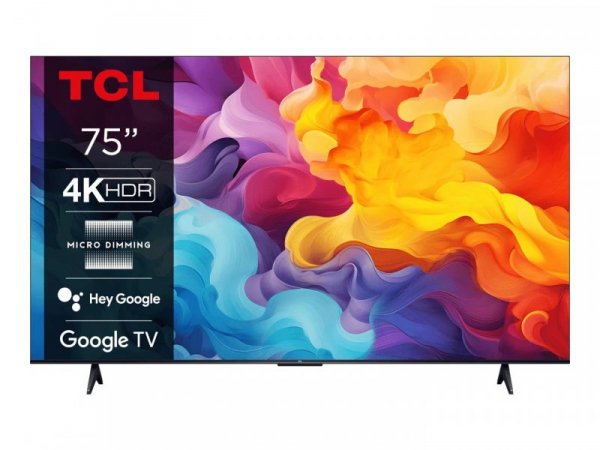 Telewizor TCL 75V6B LED 75&#039;&#039; 4K Ultra HD Google TV Dolby Audio DVB-T2 Czarny