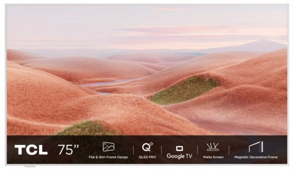 Telewizor 75&quot; TCL 75A300W QLED 4K 144Hz Google TV