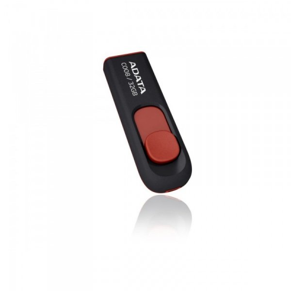 Adata Pendrive  DashDrive Classic C008 32GB USB2.0 czarno-czerwone