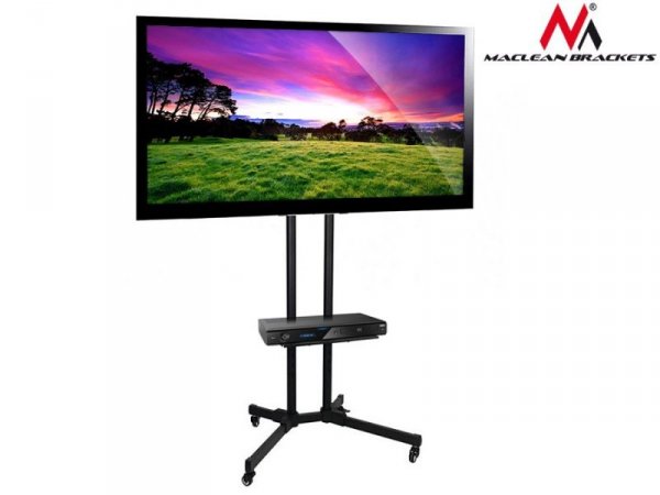 Maclean Profesjonalny stand wózek do telewizora na kółkach Maclean MC-661 max 55kg max 600x400