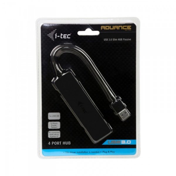 i-tec USB 3.0 Slim PASS 4 porty pasywny Win/MAC
