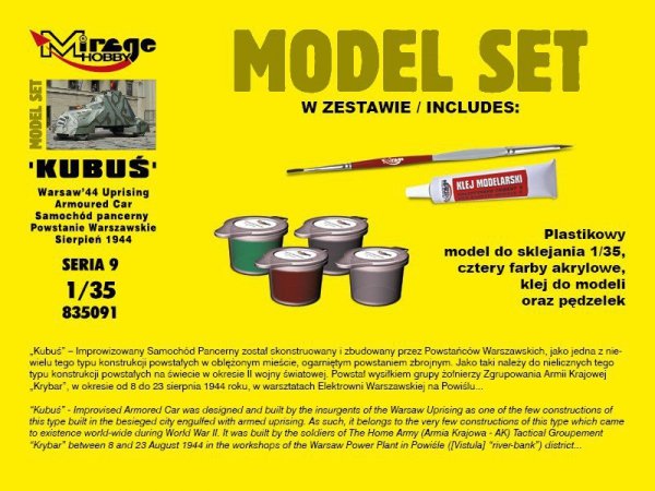 Mirage Samochód pancerny &#039;Kubuś&#039; set