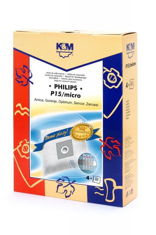 K&M Worki do odkurzacza 4 szt.          P15/micro