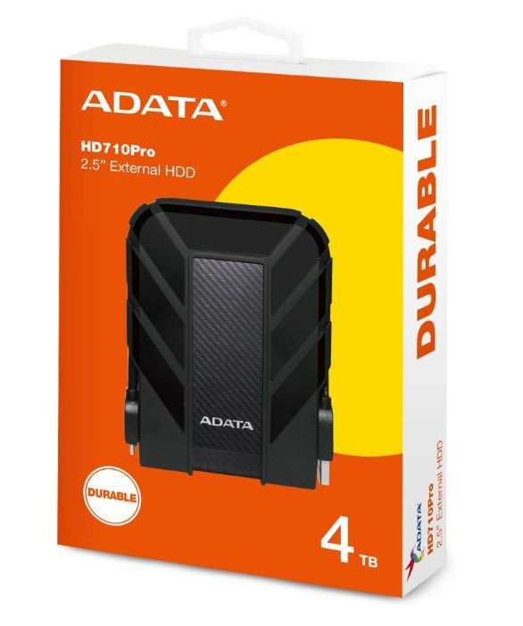Adata DashDrive Durable HD710 4TB 2.5&#039;&#039; USB3.1 Black