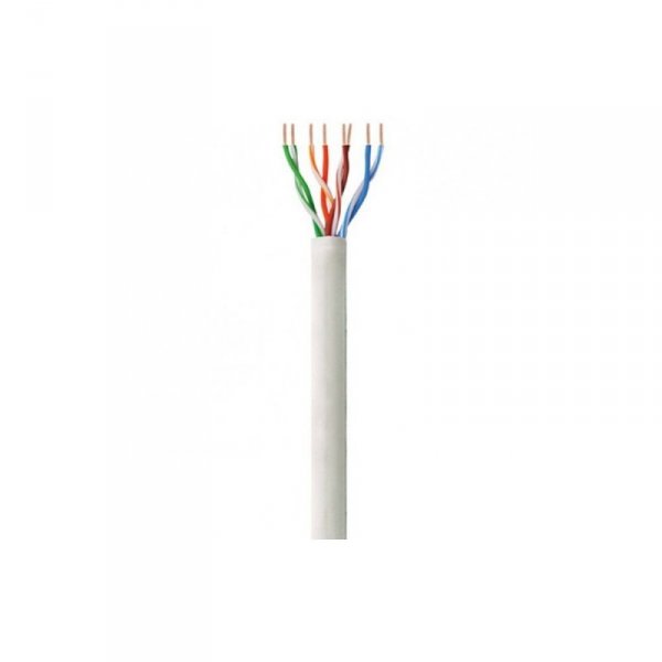 Techly Kabel instalacyjny skrętka Cat5e UTP 4x2 drut CCA 305m szary