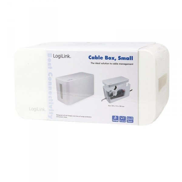 LogiLink Organizer kabli Cable Box, biały