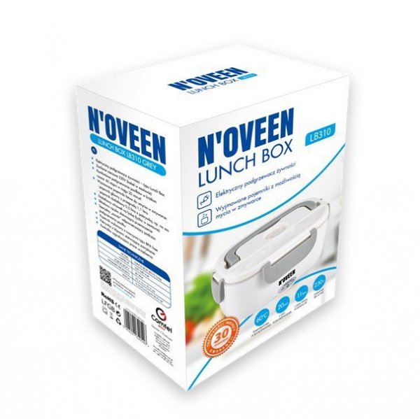 NOVEEN Podgrzewany pojemnik na żywność Lunch Box LB310 Szary