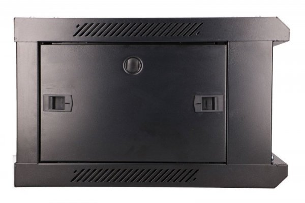 Extralink Szafka wisząca rack 4U 600x450 czarna szklane drzwi