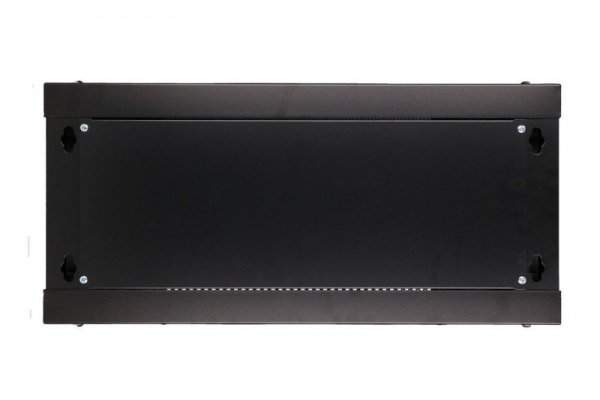 Extralink Szafka wisząca rack 4U 600x600 czarna szklane drzwi