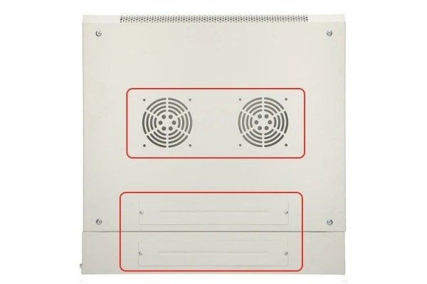 Extralink Szafka wisząca rack 9U 600x600 szara dwusekcyjna