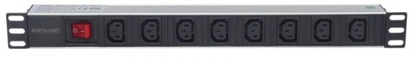 Intellinet Listwa zasilająca rack 19 1U 110V-250V/10A 8 gniazd C13 kabel 2m