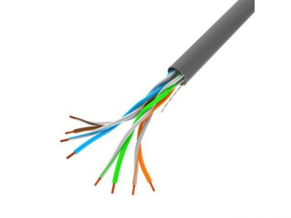 Lanberg Kabel UTP Kat.5E CU 305 m drut szary