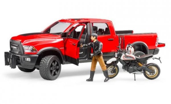 BRUDER Pojazd Dodge RAM 2500 Power wagon z motorem Ducati