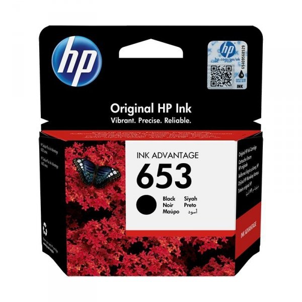 HP Inc. Tusz nr 653 Czarny 3YM75AE wkład do drukarki atramentowej