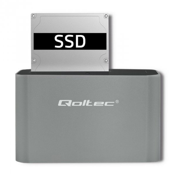 Qoltec Stacja dokująca dysków HDD/SSD | 2.5&quot;/3.5&quot; SATA | USB 3.0