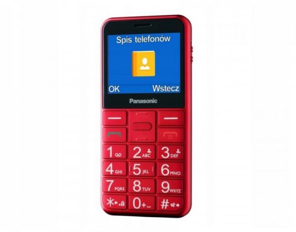 Panasonic Telefon dla seniora KX-TU155 czerwony