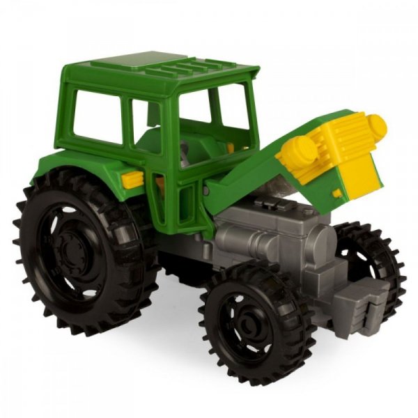 Wader Farmer traktor z przyczepą na konie w kartonie