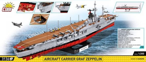 Cobi Klocki Klocki Aircraft Carrier Graf Zeppelin