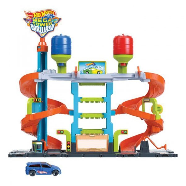 Hot Wheels Zestaw City Zakręcona megamyjnia HDP05