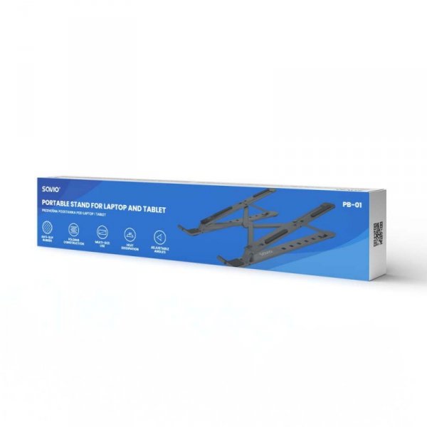 Savio Przenośna podstawka biurowa pod laptop/tablet PB-01