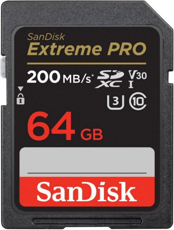 SanDisk Karta pamięci Extreme Pro SDXC 64GB 200/90 MB/s V30 UHS-I U3